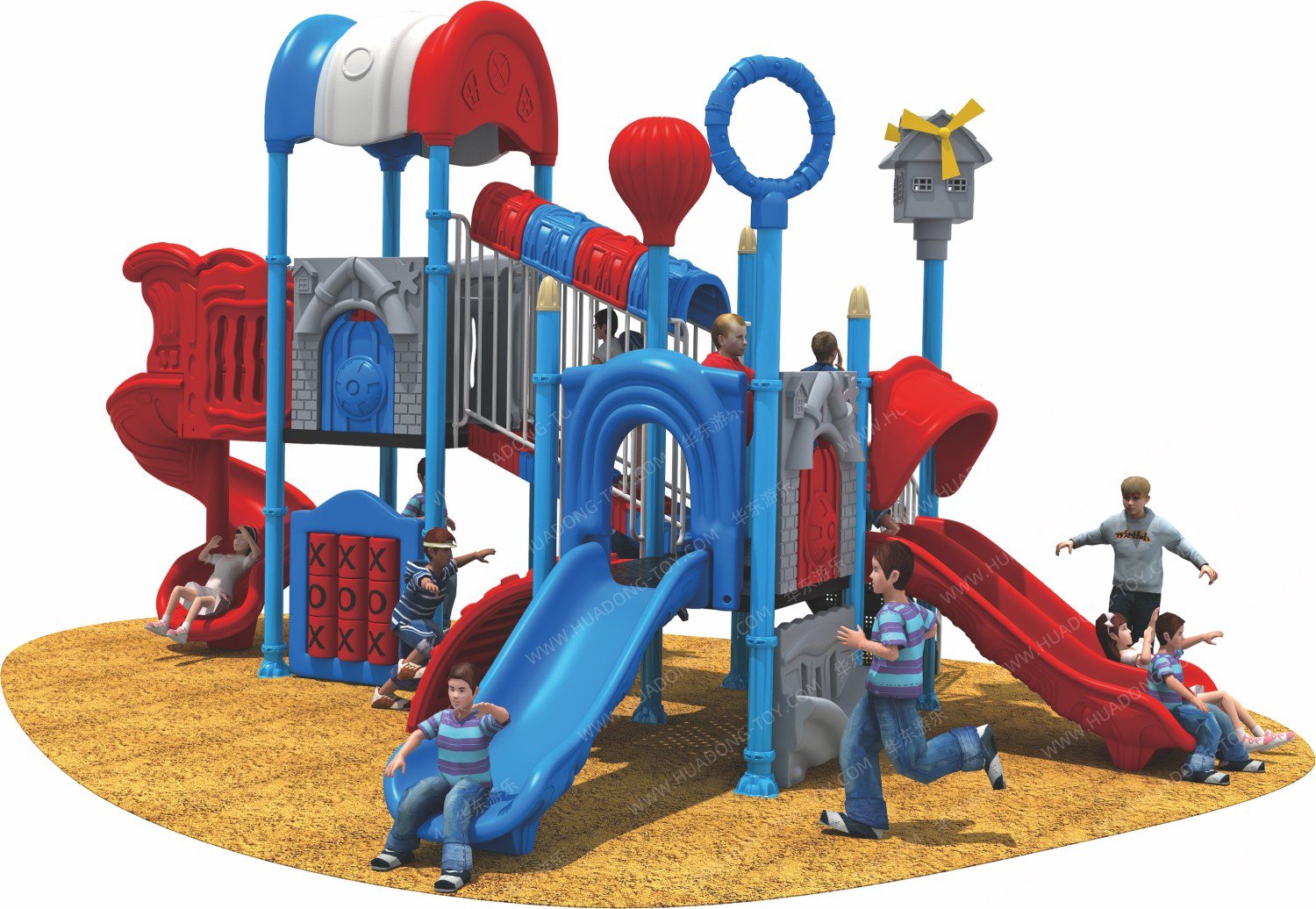 天空小屋户外滑梯	HD-HBS